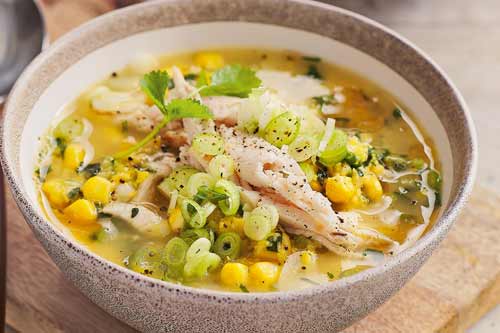 Sweet Corn Chicken Soup